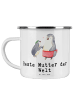 Mr. & Mrs. Panda Emaille Tasse Pinguin Beste Mutter der Welt mit... in Weiß