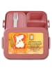 Mr. & Mrs. Panda Bentobox Einhorn Prinzessin Design mit Spruch in Rot Pastell