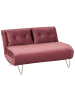 Beliani 5-tlg Schlafsofa VESTFOLD in Rosa/Gold