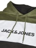 Jack & Jones Pullover JWHLOGO BLOCKIN in Oliv