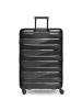 Bergpfeil Travel 4-Rollen Trolley L 75 cm mit Dehnfalte in black night metallic