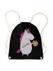 Mr. & Mrs. Panda Materialzugtasche Einhorn Künstler ohne Spruch in Schwarz