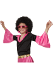 tectake Zweiteiliges Disco-Outfit im Stil der 70er, schwarz/pink