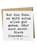 Mr. & Mrs. Panda Einladungskarte Spruch Gelassenheit in Krisen m... in Weiß