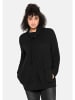 sheego Sweatshirt in schwarz