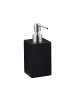 relaxdays 2 x Seifenspender Bad in Schwarz - 300 ml