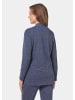 GOLDNER Flausch-Cardigan in marine / melange