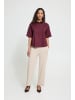 ICHI Kurzarm-Bluse IHLELAYA Baggy fit in Vineyard Wine