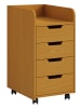 VCM  Rollcontainer Bürocontainer Schublade Konal Mini in Buche