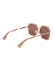 Max Mara Damen Sonnenbrillen Quadrat Koralle