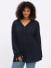 sheego by Joe Browns Langarm-Bluse in tiefblau