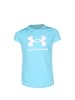 Under Armour T-Shirt Sportstyle in blau / weiß