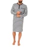 NORMANN Nachthemd langarm Knopfleisreifen - 46845 in Grau