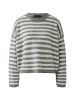 Oui Pullover in grey white
