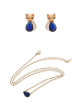 faina Women Jewelry Set in rose gold navy