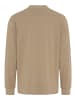 Bruno Banani Henleyshirt in braun meliert
