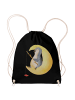 Mr. & Mrs. Panda gym tasche Pinguin Mond ohne Spruch in Schwarz