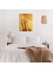 WALLART Leinwandbild Gold - Dame mit Hut in Gold in Gold