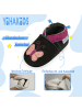 Yihakids Baby Krabbelschuhe aus Leder, weiche Lauflernschuhe mit rutschfester Sohle 