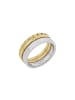 Tom Tailor Ring Edelstahl, IP gold in bicolor