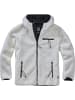 Brandit Fleecejacke/Fleecepullover "Teddyfleece Worker Jacket" in Weiß