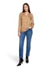 CARTOON Casual-Bluse mit Knöpfen in Brown/Rosé