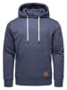 REPUBLIX Kapuzenpullover GRIFFIN in Blau Melange