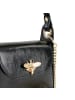Toscanto Toscanto Umhängetasche Leder schwarz metallic ca. 18cm