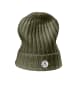 CASH-MERE.CH Bio Rib Mütze in Olivegrün