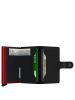 Secrid Matte Miniwallet - Geldbörse RFID 6.5 cm in black-red