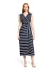 Betty Barclay Jerseykleid ohne Arm in Dunkelblau/Weiß