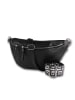 Toscanto Leder Gürteltasche Toscanto Tasche schwarz ca. 37cm
