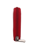 mano Donna Giulia Geldbörse Leder 20 cm in rot