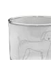Mr. & Mrs. Panda Tumbler Glas Hund Dogge ohne Spruch in Transparent