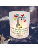 Mr. & Mrs. Panda Deko Windlicht Pinguin ADHS mit Spruch in Transparent