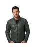 JILANI Lederjacke Lammnappa green in Petrol