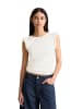 Marc O'Polo DENIM Ärmelloses Volant-Top regular in Silky White