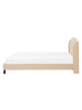 Beliani Doppelbett BORDEAUX in Beige/Braun - (W) 147 x (H) 106 x (L) 217 cm