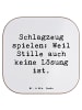 Mr. & Mrs. Panda Glasuntersetzer Spruch Schlagzeug Magie mit Spruch in Weiß