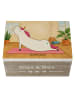 Mr. & Mrs. Panda Schatulle Einhorn Yoga Design ohne Spruch in Weiß