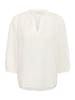 Kaffe Kurzarm-Bluse KAgabriela Regular fit in Chalk
