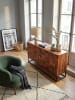 KADIMA DESIGN Sideboard Anrichte | Sheesham/Metall, 145x81x45cm, Industrial