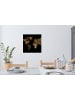 OnlyWow Wandtattoo Weltkarte gold schwarz