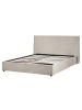 Beliani Bettgestell LAVAUR in Beige - (W) 183 x (H) 100 x (L) 220 cm
