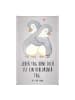 Mr. & Mrs. Panda Handtuch Pinguine Kuscheln mit Spruch in Grau Pastell
