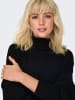 ONLY Strickpullover Hochgeschlossen Voluminöse Ärmel Gerippt in Schwarz-2