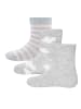 ewers 3er-Set Socken 3er Pack Wolken in grau