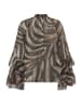 Vera Mont Chiffonbluse mit Volant in Brown/Brown