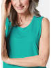 GOLDNER Kurzgröße:  Gepflegtes Top in formstabiler Ware in türkis