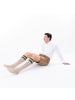 Occulto Lange Trachtensocken Wiesendistel Hellbraun-Grün